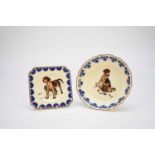 Royal Doulton 'Aldin's dogs' plate and bowl (2)