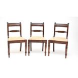 A set of 6 Regency mahogany dining chairs (6)