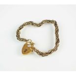 A 9ct gold rope twist bracelet