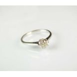 A single stone diamond ring