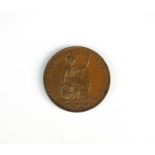 A George IV copper halfpenny