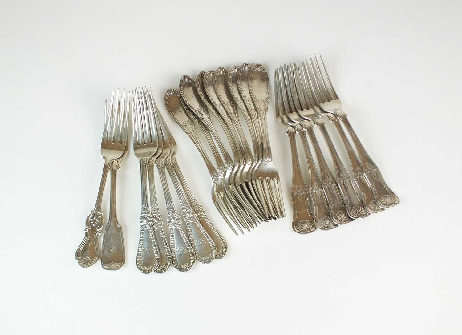 A collection of American Sterling silver forks - Image 2 of 2