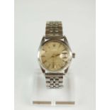 A Gentleman’s stainless steel Rolex Precision Oysterdate wristwatch