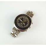 A Gentleman’s stainless steel Seiko automatic chronograph wristwatch