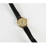 A Lady's 9ct gold J W Benson wristwatch