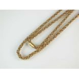 A 9ct gold Byzantine chain necklace
