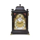 A George III ebonised bracket clock by William Thomas Hay, Shrewsbury