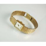 A Lady's 9ct gold Rodania bracelet wristwatch