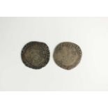 Two Charles I shillings