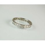 A diamond eternity ring