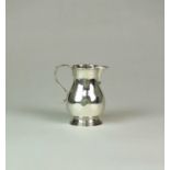 A George II sparrow beak silver cream jug