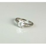 A single stone diamond ring