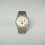 A Zenith Titanium triple calendar chronograph bracelet wristwatch with moon phases