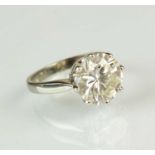 A single stone diamond ring