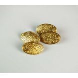 A pair of 18ct gold cufflinks