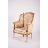 A 19th century French , Louis XV style, gilded armchair