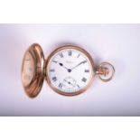 Waltham: A 9ct hunter pocket watch