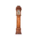 A good, rare, George II, walnut, three-train musical longcase clock by John Drury