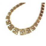 A 9ct yellow gold necklace
