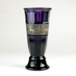 Moser Karlsbad amethyst glass vase, circa 1920