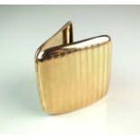 An Asprey & Co 9ct gold cigarette case