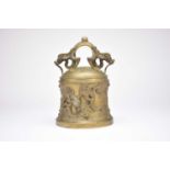 A Chinese bronze ceremonial bell, Qing Dynasty