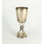 An Edwardian silver Air Rifle Shooting challenge trophy cup