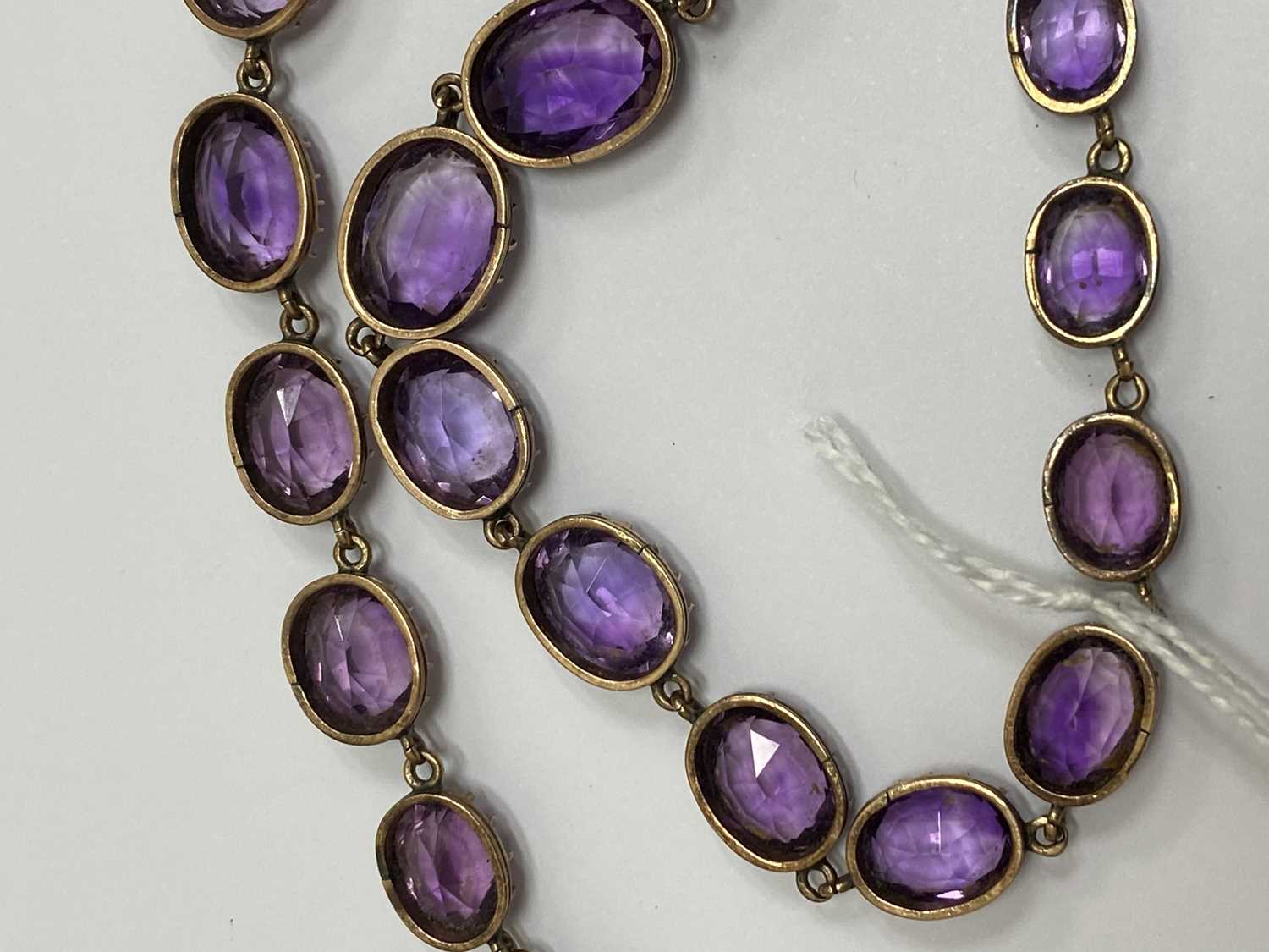 A 19th century amethyst riviere necklace - Image 5 of 9