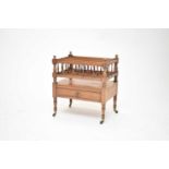 A 19th century, George IV style, mahogany canterbury.