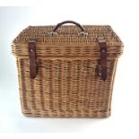 A Swaine Adeney Brigg & Sons, 'Coracle' wicker hamper