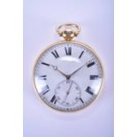 An 18ct open face pocket watch, George IV