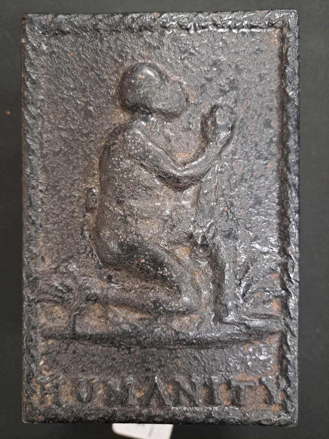 An early 19th century Darby of Coalbrookdale cast iron Anti-Slavery box and cover - Image 9 of 9