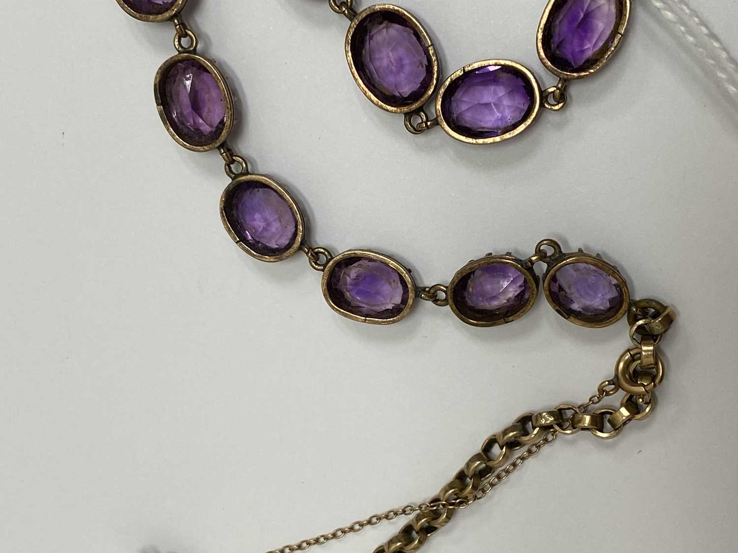 A 19th century amethyst riviere necklace - Image 9 of 9