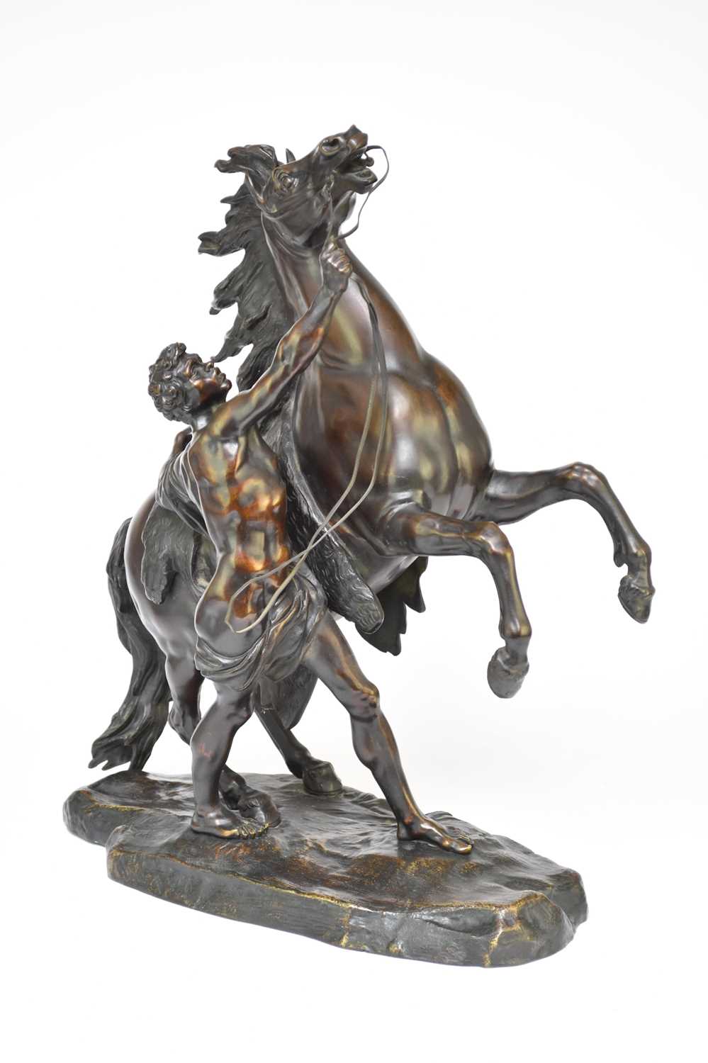 After Guillaume Coustou, a 19th century Marley horse, bronze, 55cm high - Image 2 of 3