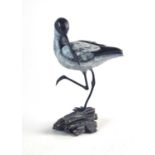 Steve Boss (British School, 20th century), avocet, limited edition cold painted bronze
