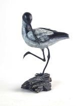 Steve Boss (British School, 20th century), avocet, limited edition cold painted bronze