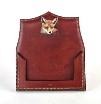 A 'Quality Bespoke Leatherwork' hunting appointments holder, by 'Zoe Smith'