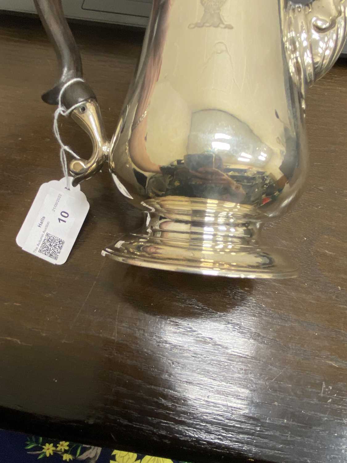 A George II silver coffee pot - Image 5 of 13