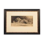 Herbert T. Dicksee, R.P.E. (British, 1862-1942), 'The Kill', signed artist's proof, etching