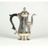 A George II silver coffee pot
