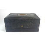 A good Victorian Morocco leather travelling writing case