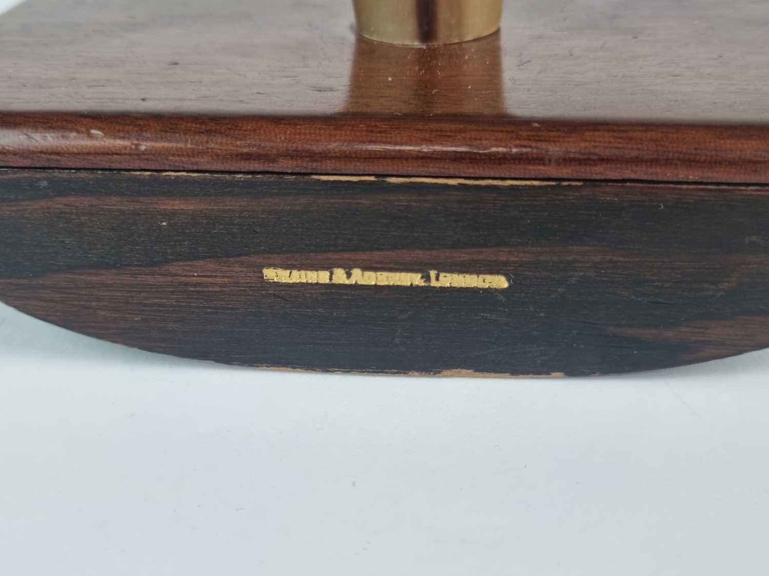 A Swaine & Adeney American walnut rocker blotter, circa 1940 - Image 3 of 4