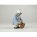 Dahl Jensen porcelain model of a girl with a bucket