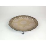 A Victorian silver salver