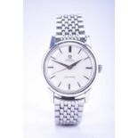 Omega: A gentleman's stainless steel Seamaster bracelet wristwatch