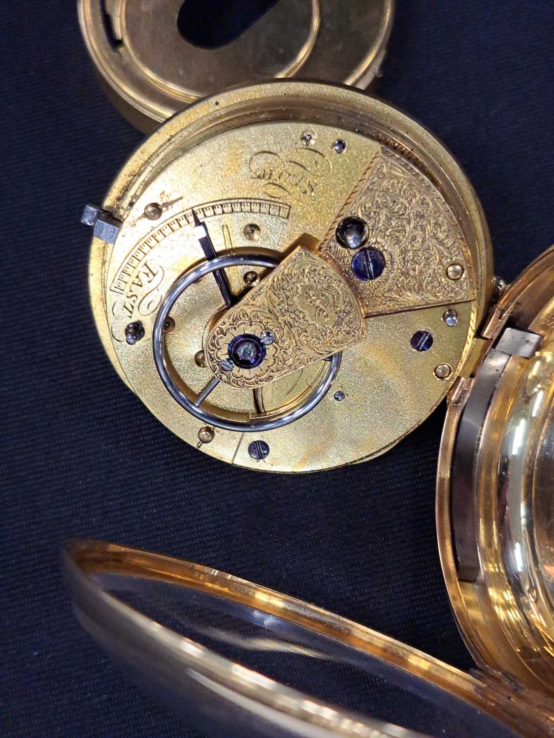 An 18ct open face pocket watch, George IV - Image 4 of 7