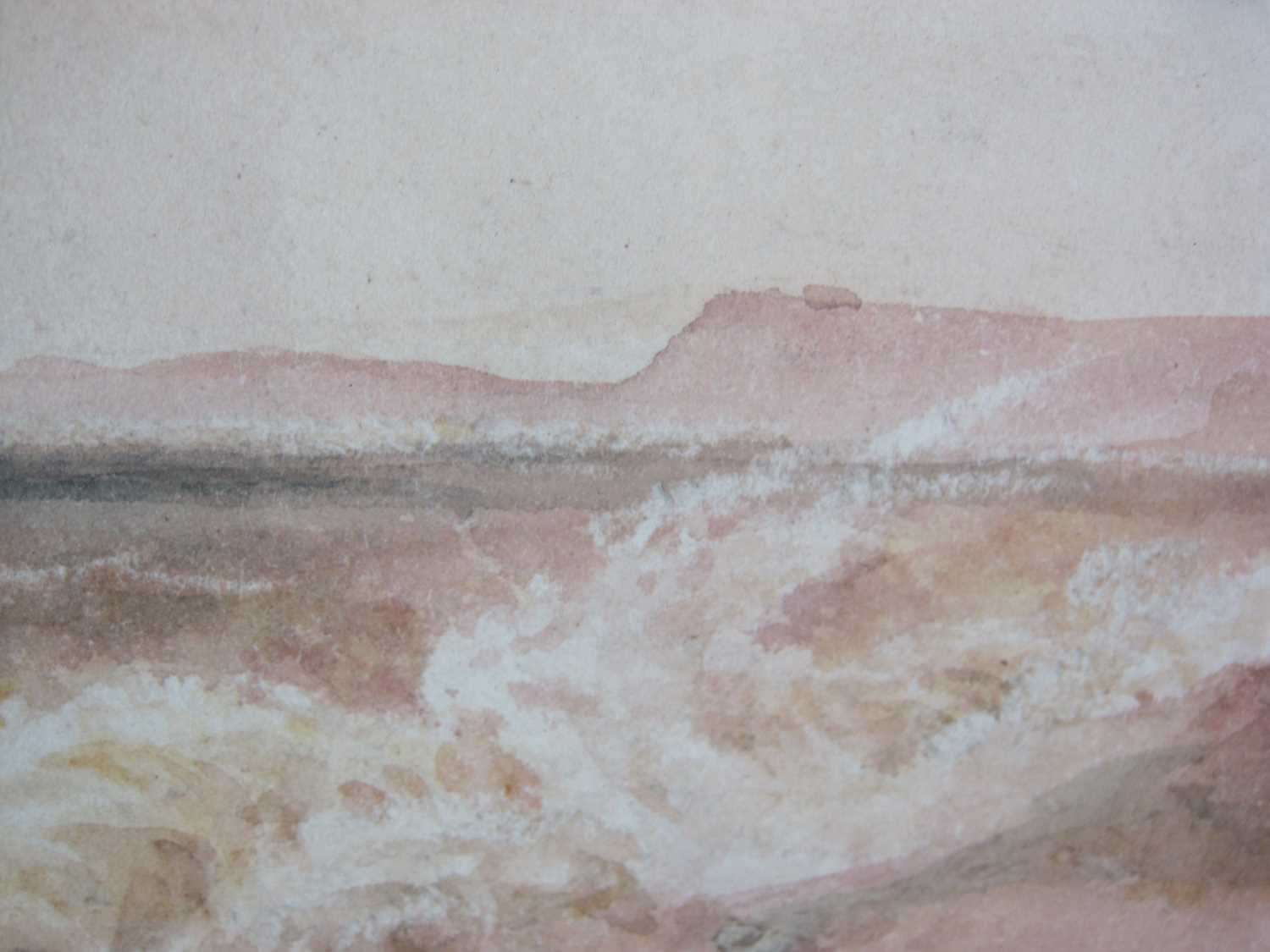 Peter de Wint O.W.S. (British, 1784 - 1849), 'On the Beach, South Coast', watercolour, 16.8 x 33.6cm - Image 6 of 8
