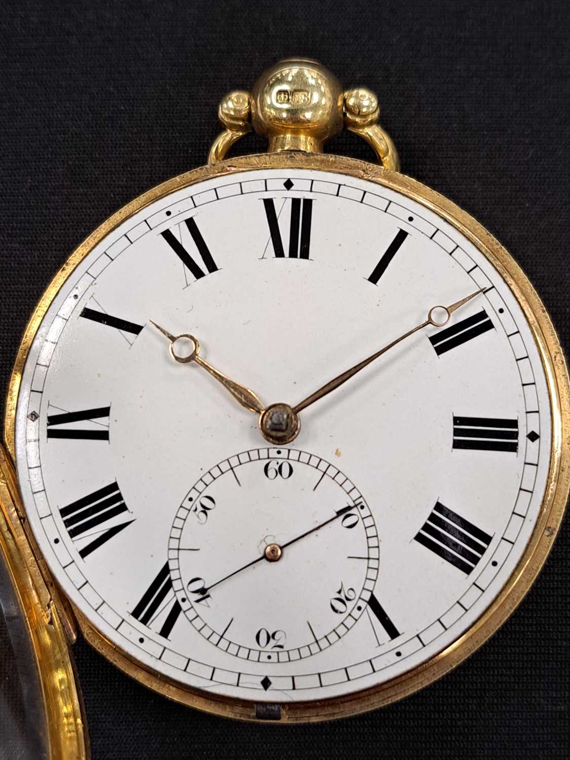 An 18ct open face pocket watch, George IV - Image 2 of 7