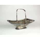 A George III silver bread/cake basket