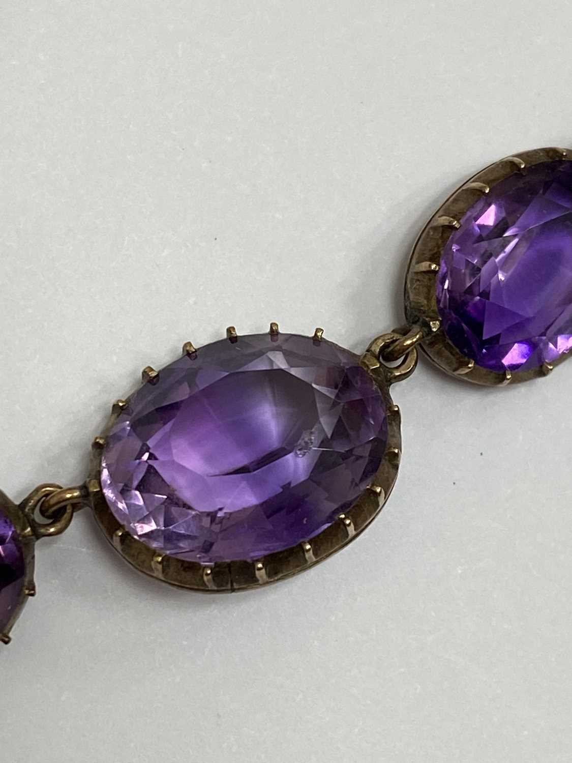 A 19th century amethyst riviere necklace - Image 6 of 9